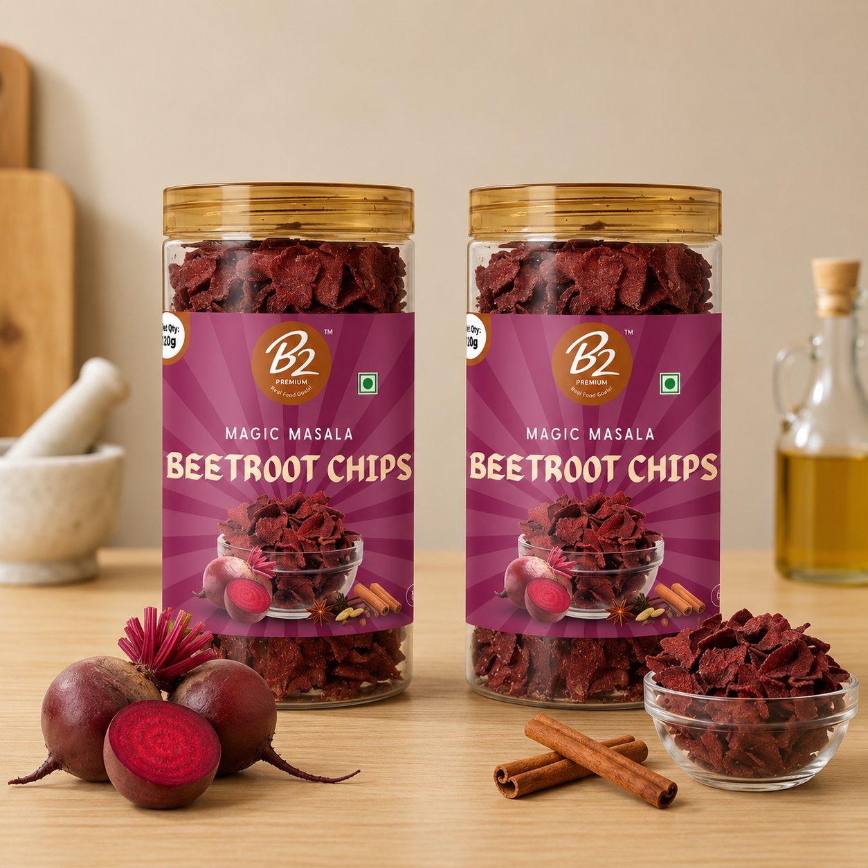 B2 Premium Healthy Snack Beetroot Chips